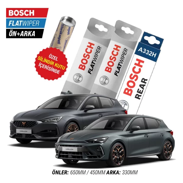 Cupra Leon Ön Arka Silecek (2021-2023) Bosch Aeroeco