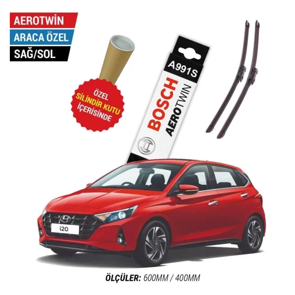 Hyundai i20 Silecek (2021-2025) Bosch Aerotwin A991S