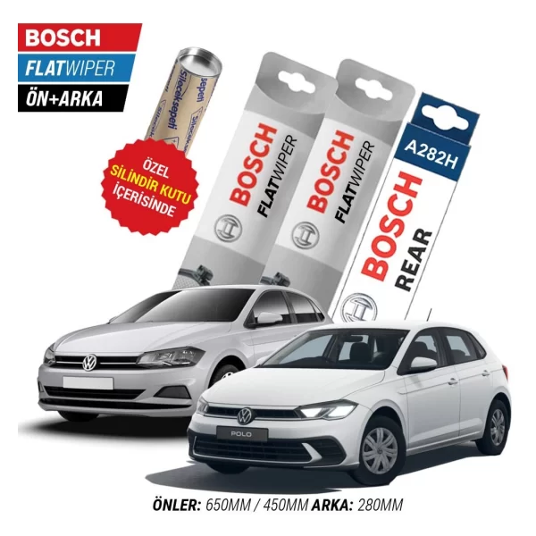 Vw Polo Ön Arka Silecek (2018-2025) Bosch Aeroeco