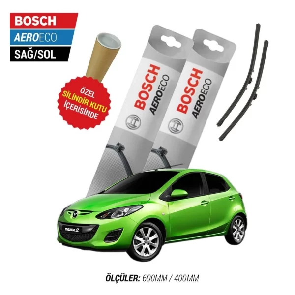 Mazda 2 Muz Silecek (2008-2012) Bosch Aeroeco