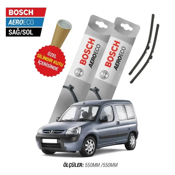 Peugeot Partner Muz Silecek (2002-2009) Bosch Aeroeco