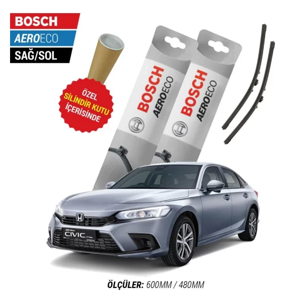 Honda Civic Silecek (2022-2025 FE) Bosch Aeroeco