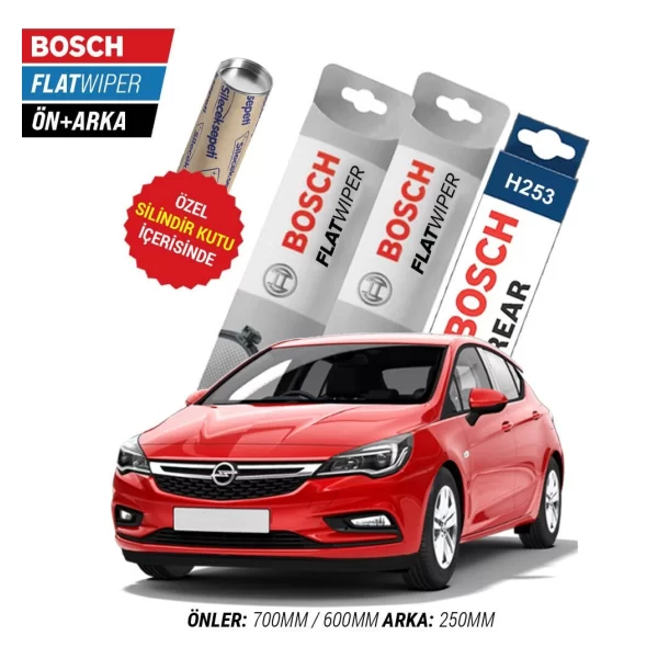 Opel Astra K Ön Arka Silecek (2016-2021) Bosch Aeroeco